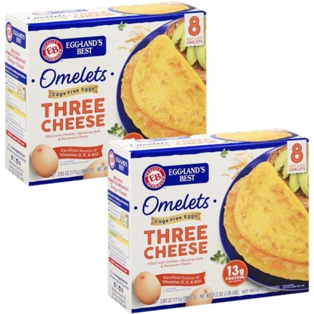 9 Store-bought Breakfast Items With the Highest Quality Ingredients, Says Dietitian 5 Eggland's Best Three-Cheese Omelettes