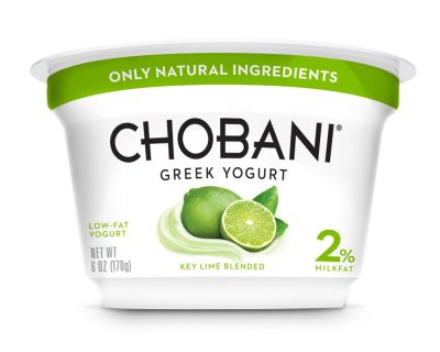 Chobani lime greek yogurt 2%