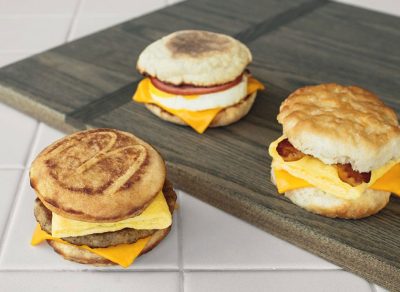 McDonald's breakfast sandwiches