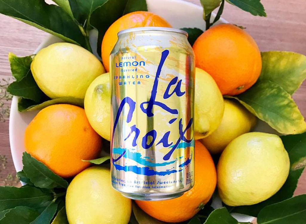 La Croix lemon seltzer