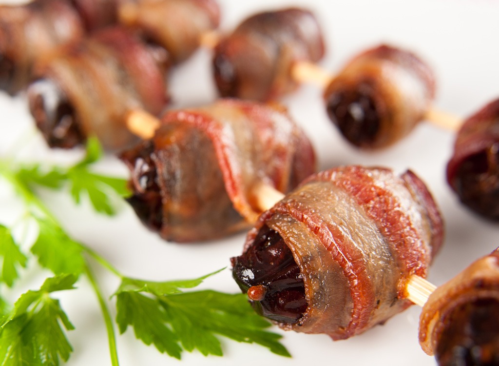 Bacon-wrapped dates