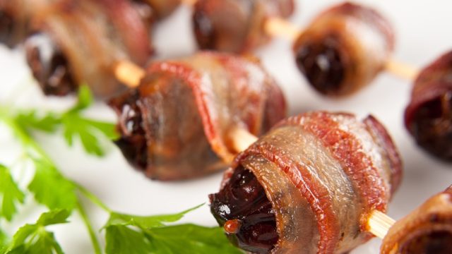 Bacon-wrapped dates