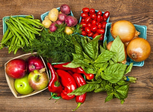 vegetables and fruits