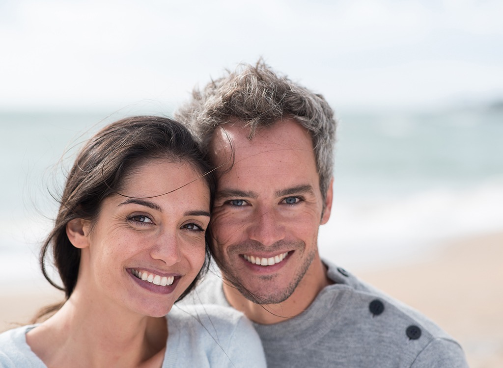 Older couple smiling