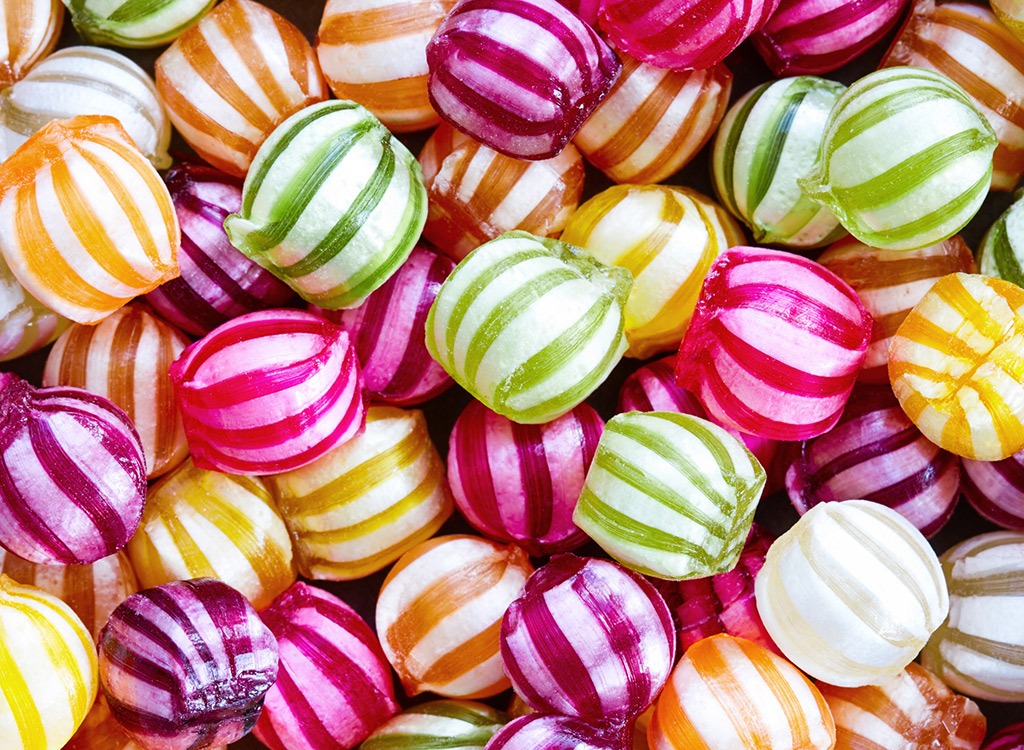 striped hard candy