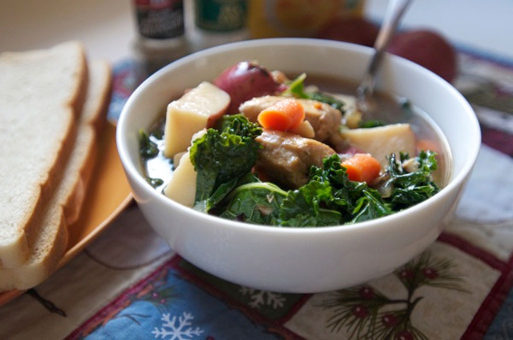 Potato and Kale Soup —