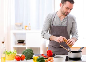 Man cooking