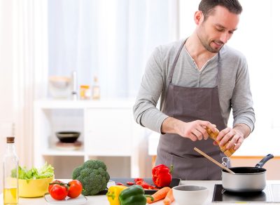 Man cooking