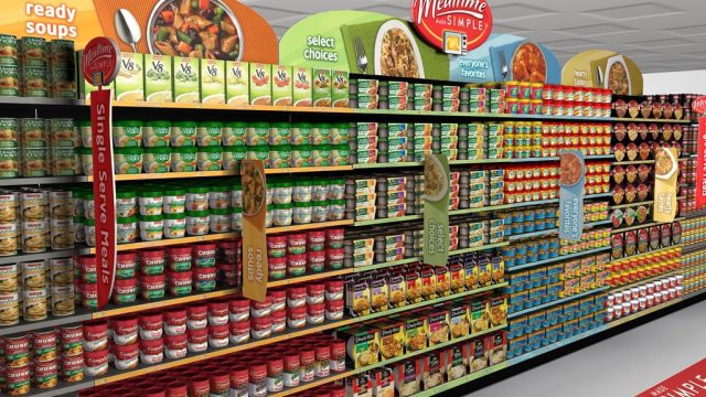 Grocery store aisle