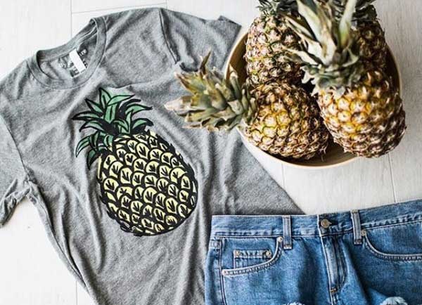 Healthy food lover pineapple tee promo.jpg
