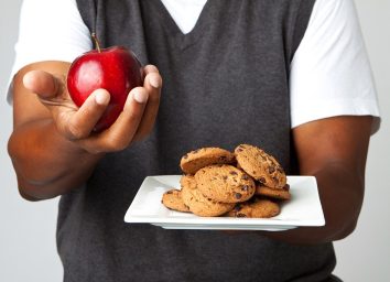 Apple and chocolate chip cookies