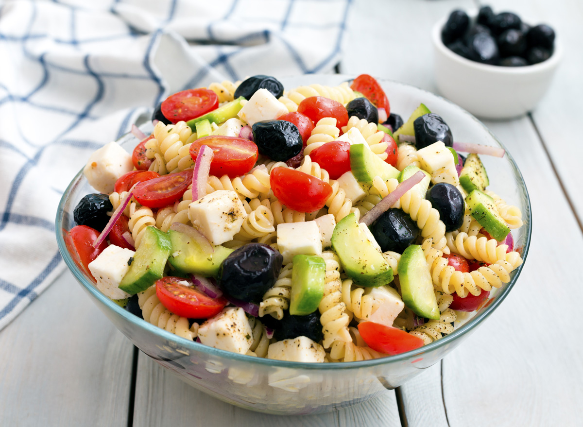 cold italian or greek pasta salad