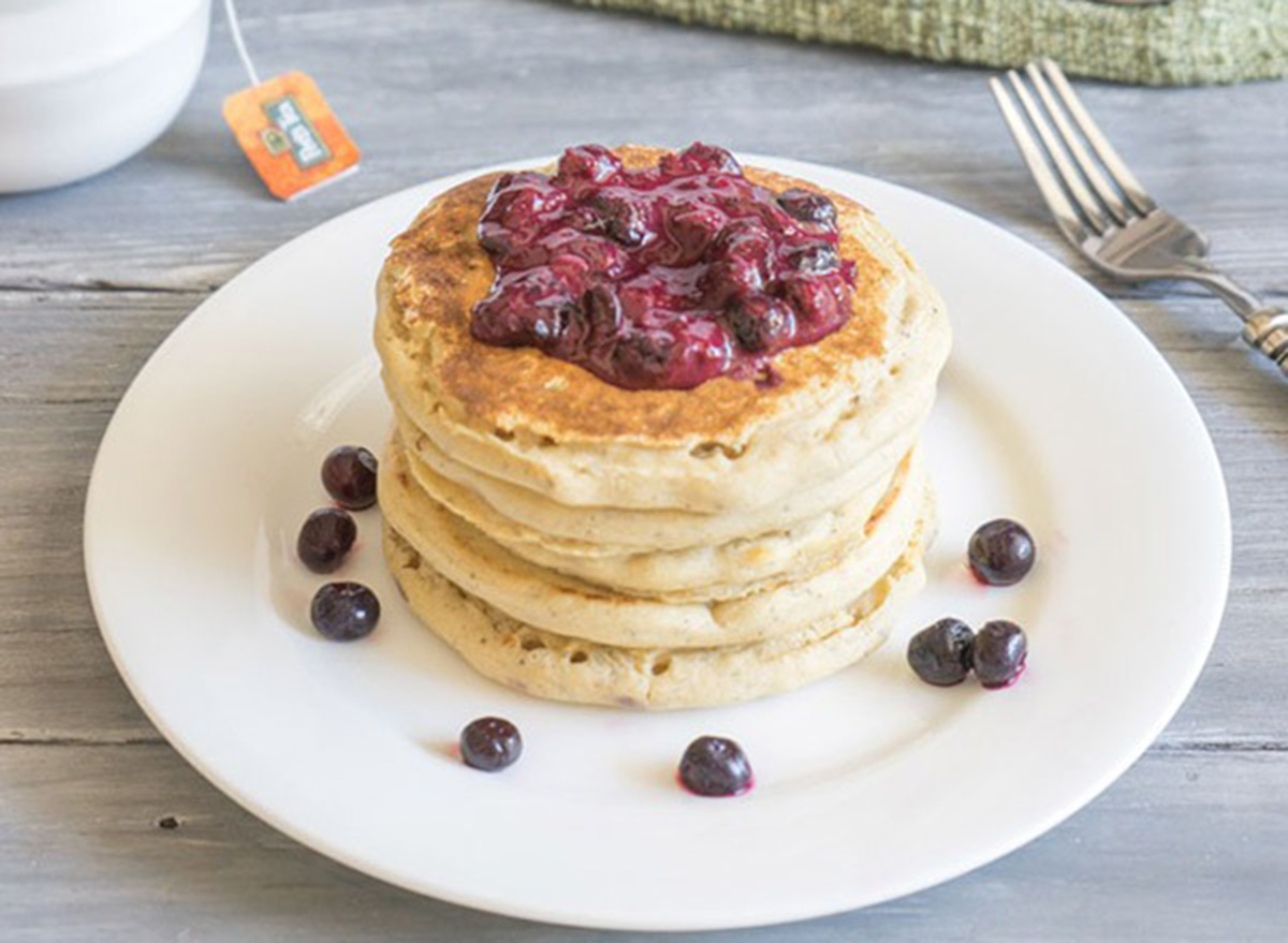 gluten free pancakes with berries
