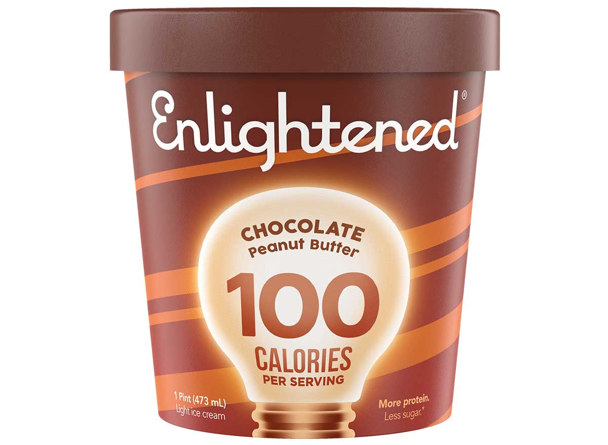 Enlightened chocolate peanut butter ice cream