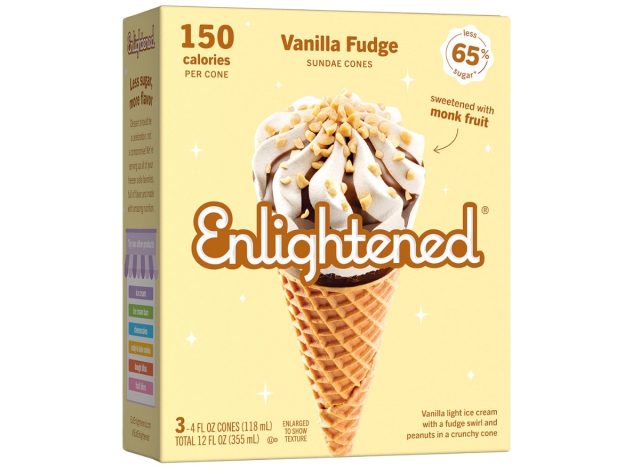 enlightened vanilla fudge cones