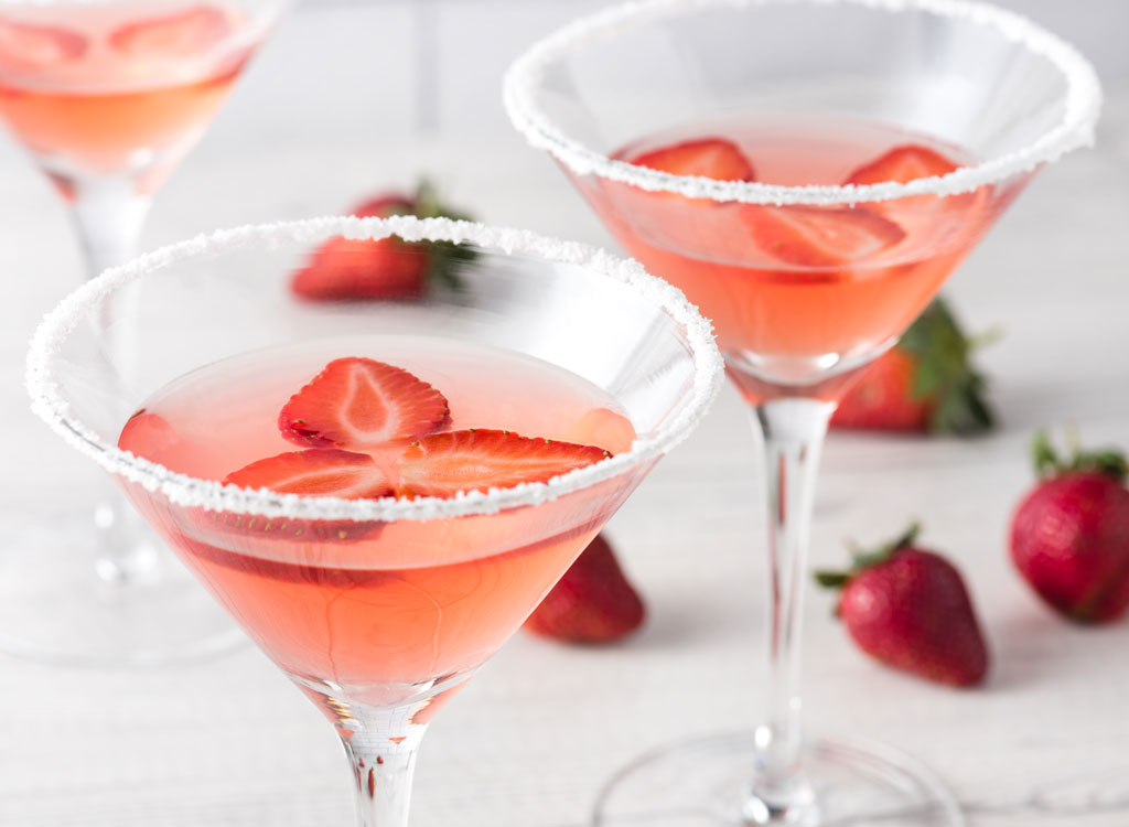 Strawberry margarita cocktail