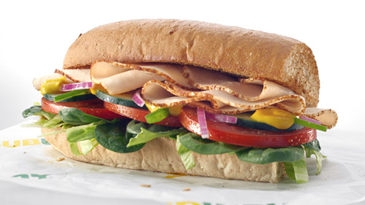 Subway turkey sandwich