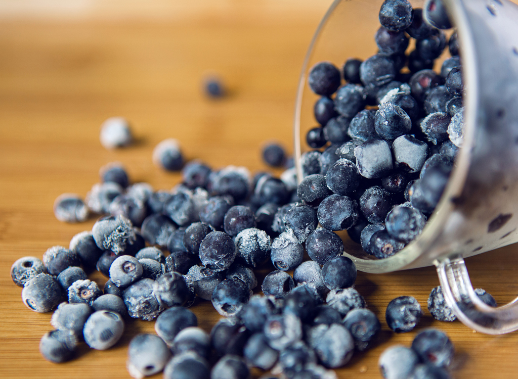 Frozen blueberries