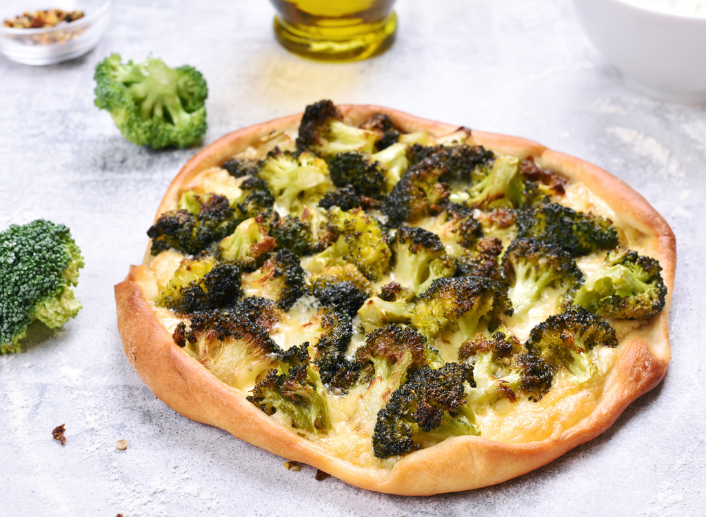 Broccoli pizza