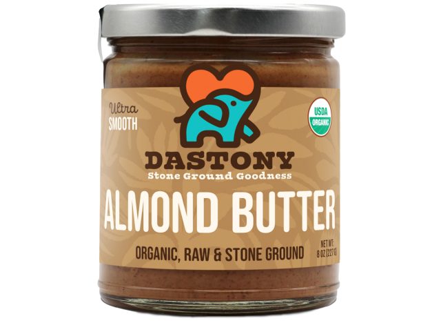 Dastony 100% Organic Stone-Ground Raw Almond Butter