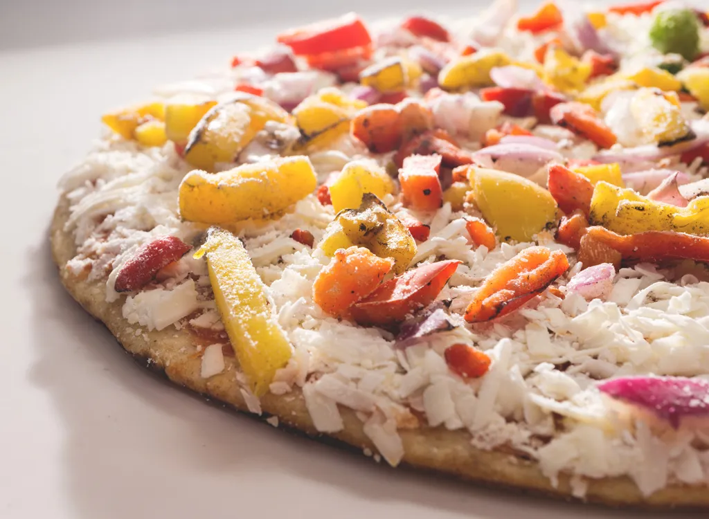 Frozen veggie pizza