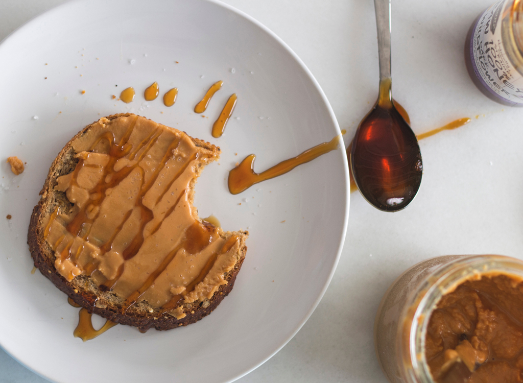 Peanut butter honey toast