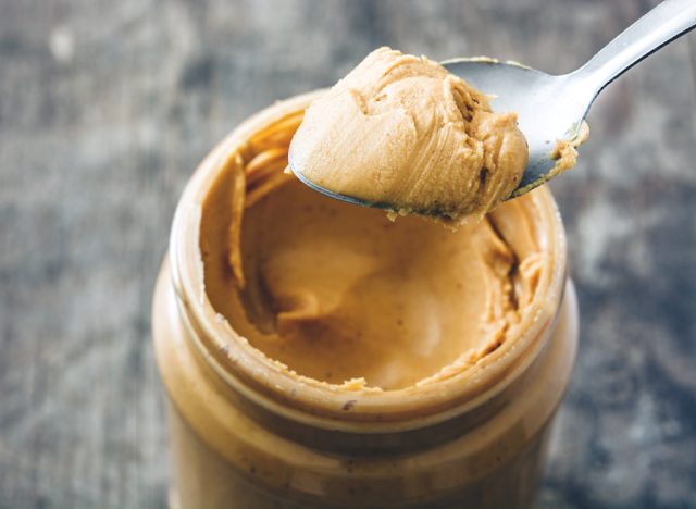 Spoon peanut butter