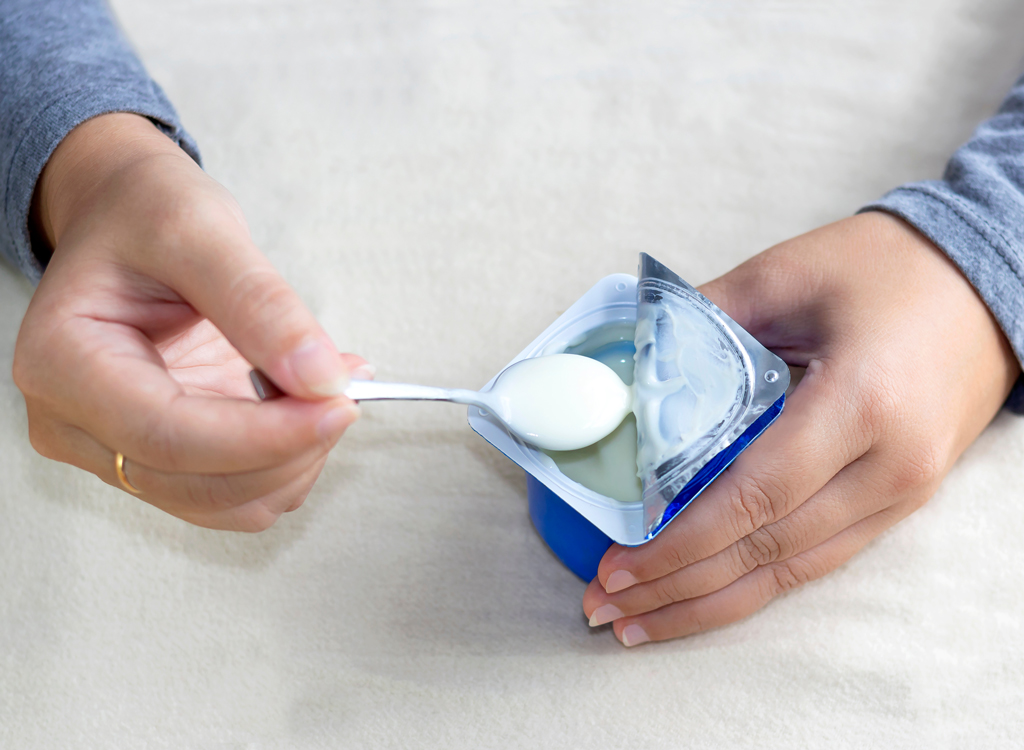 Yogurt container - best probiotic foods