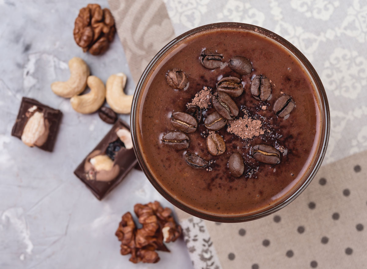Coffee chocolate java chip protein smoothie