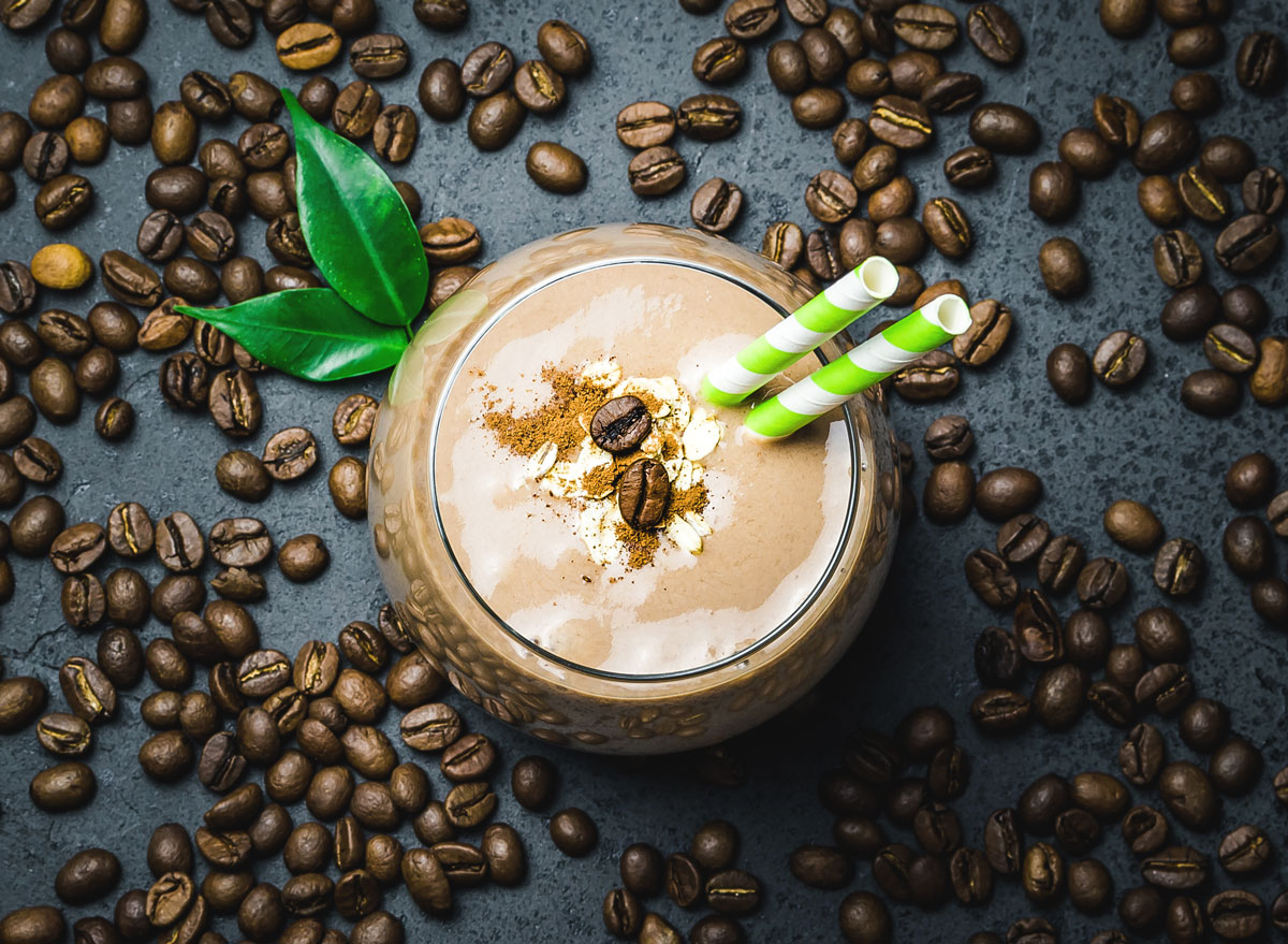 Coffee oat cinnamon smoothie