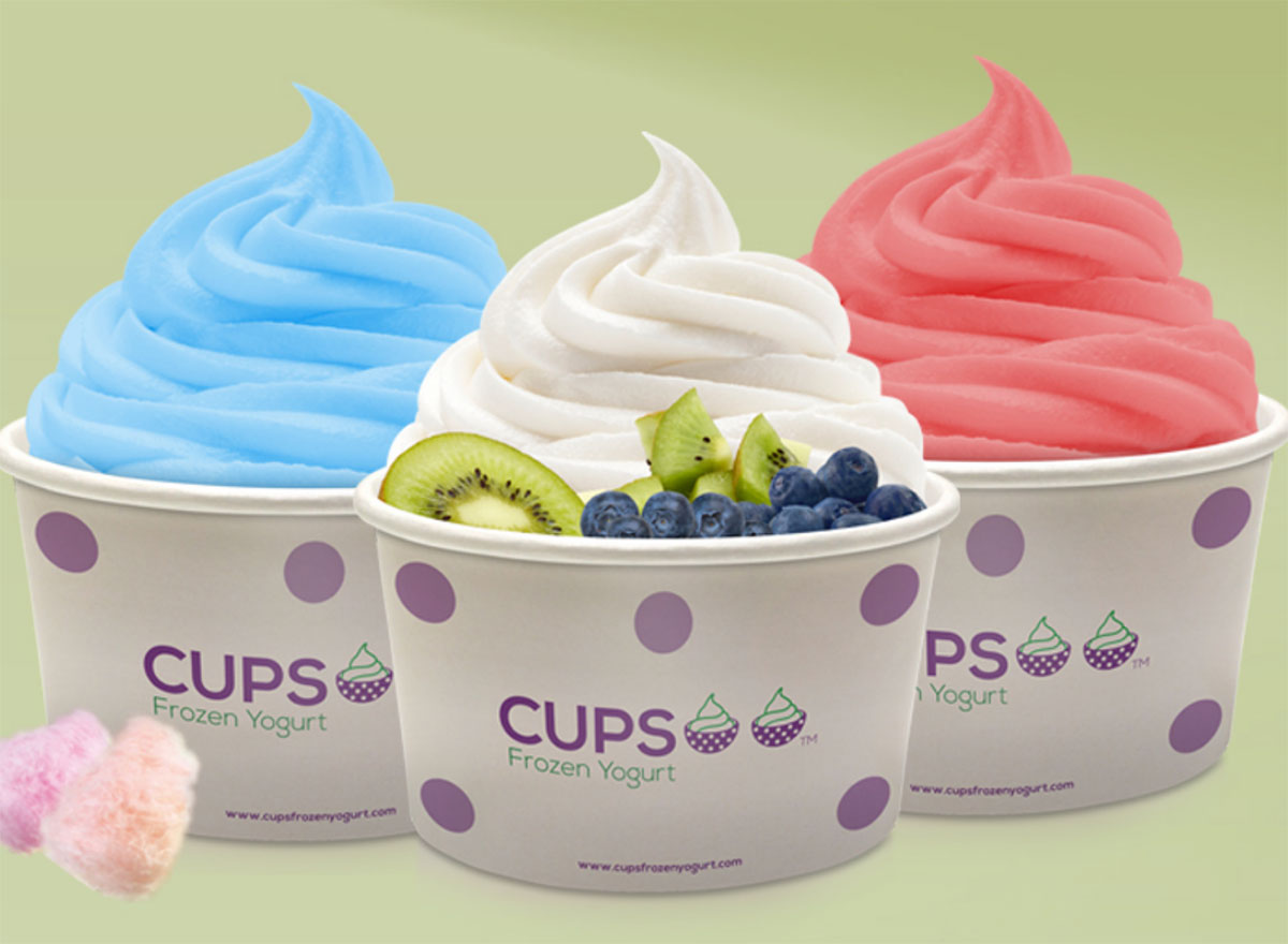 cups frozen yogurt