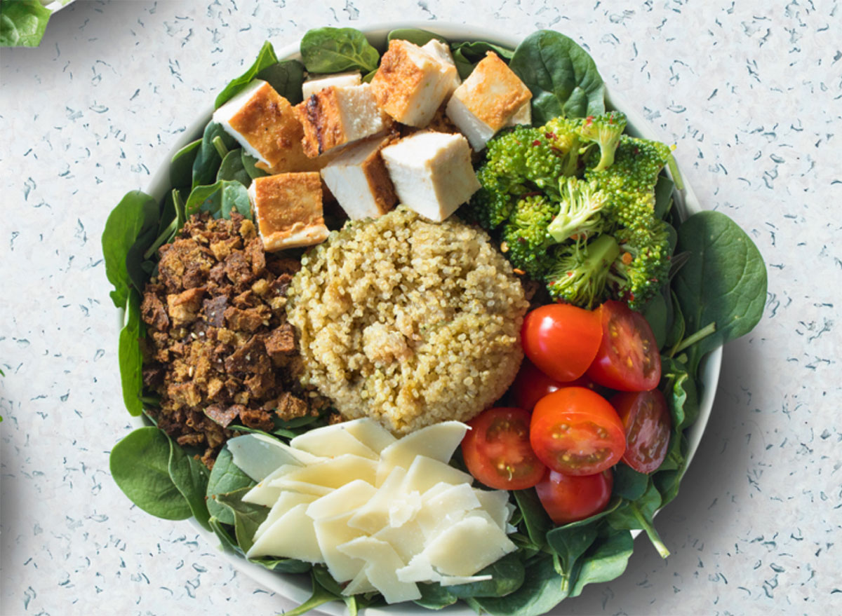 sweetgreen salad in bowl