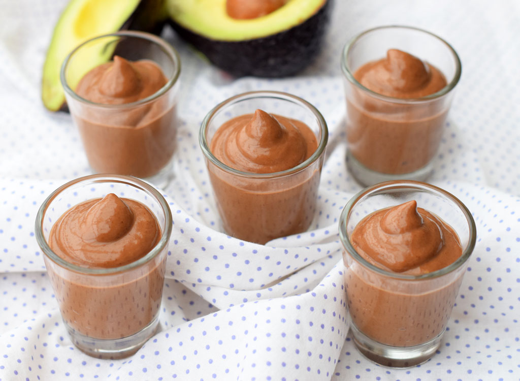 Chocolate avocado pudding