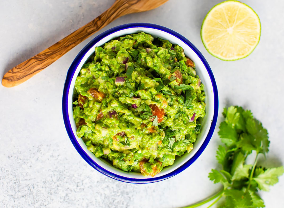 guacamole with frozen peas