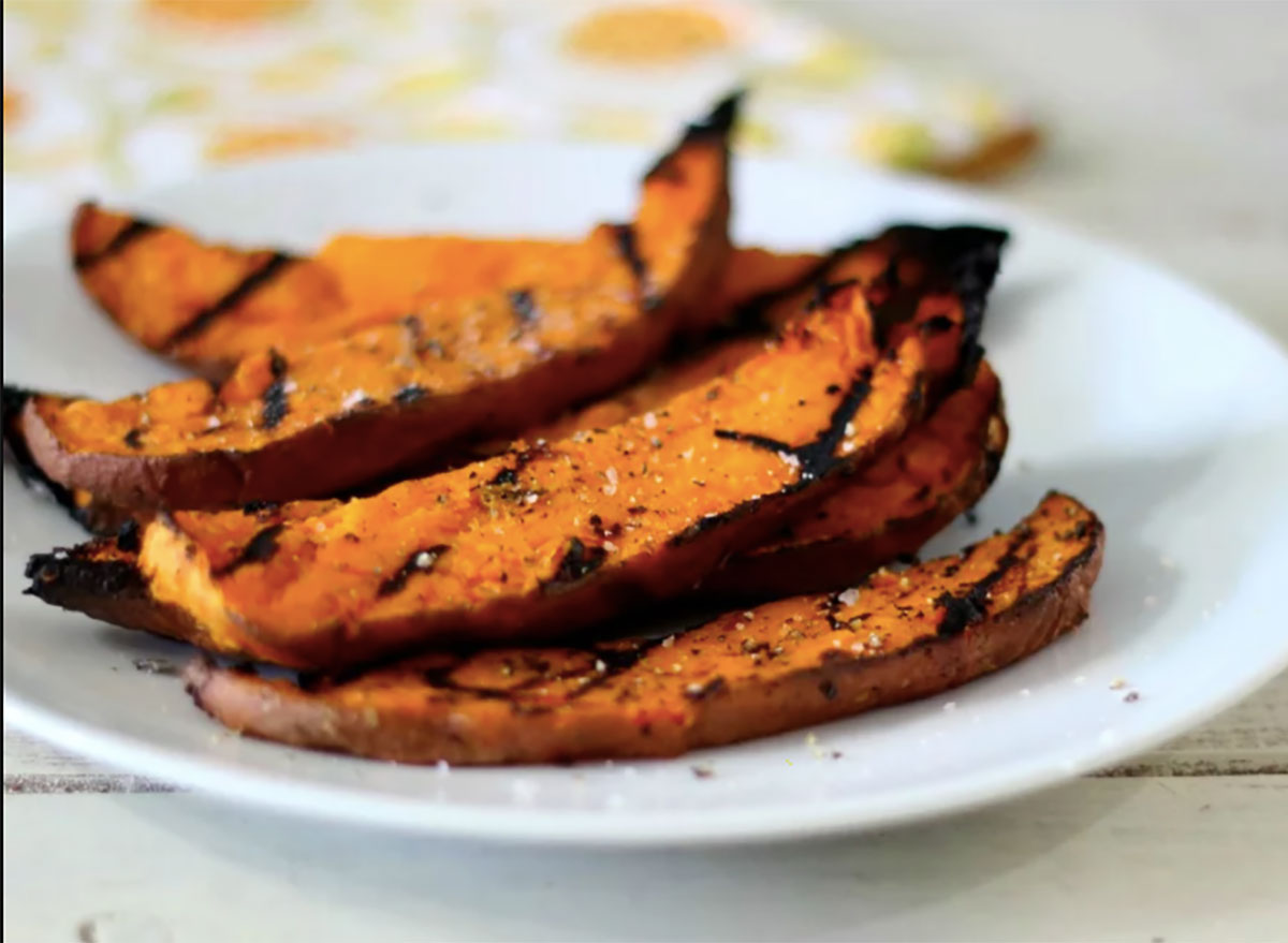 sweet potato fries on plate