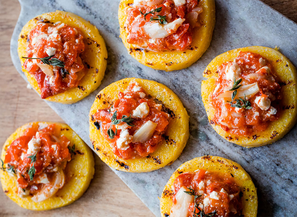 grilled polenta bites