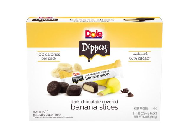 Dole Dippers dark chocolate banana slices