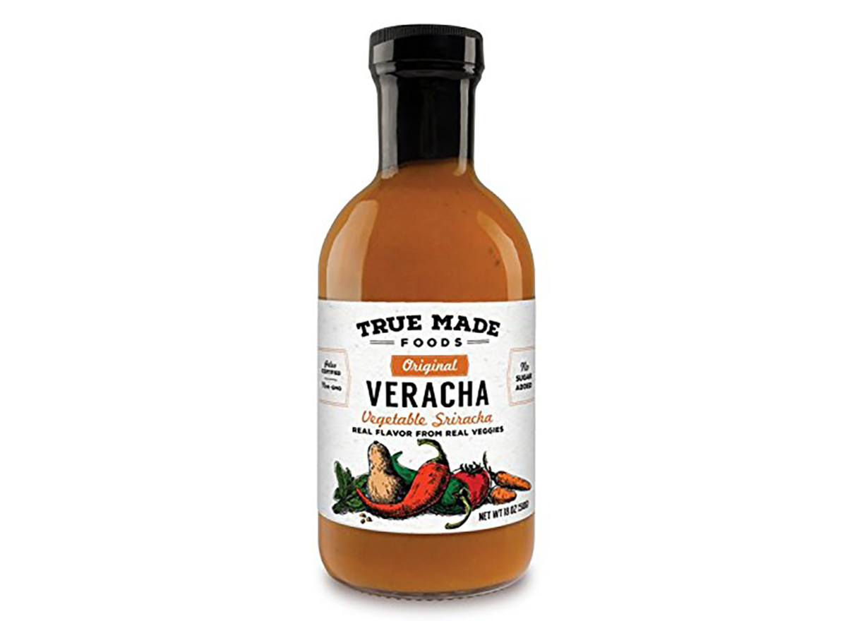 bottle of veracha vegetable sriracha