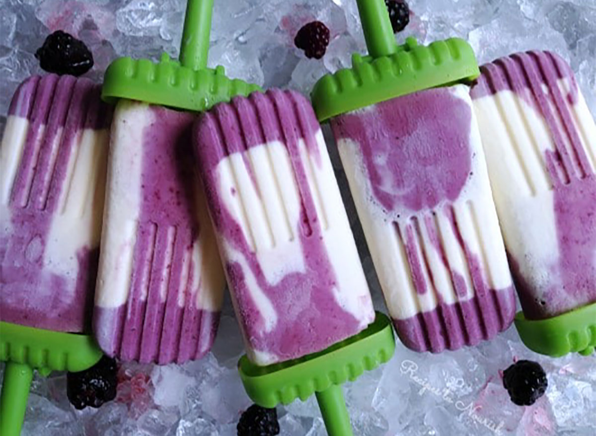 blueberry cheesecake popsicles