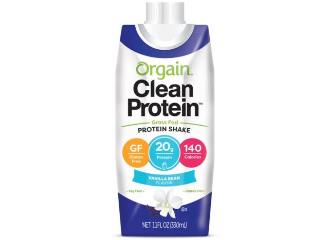 Orgain grass fed protein shake