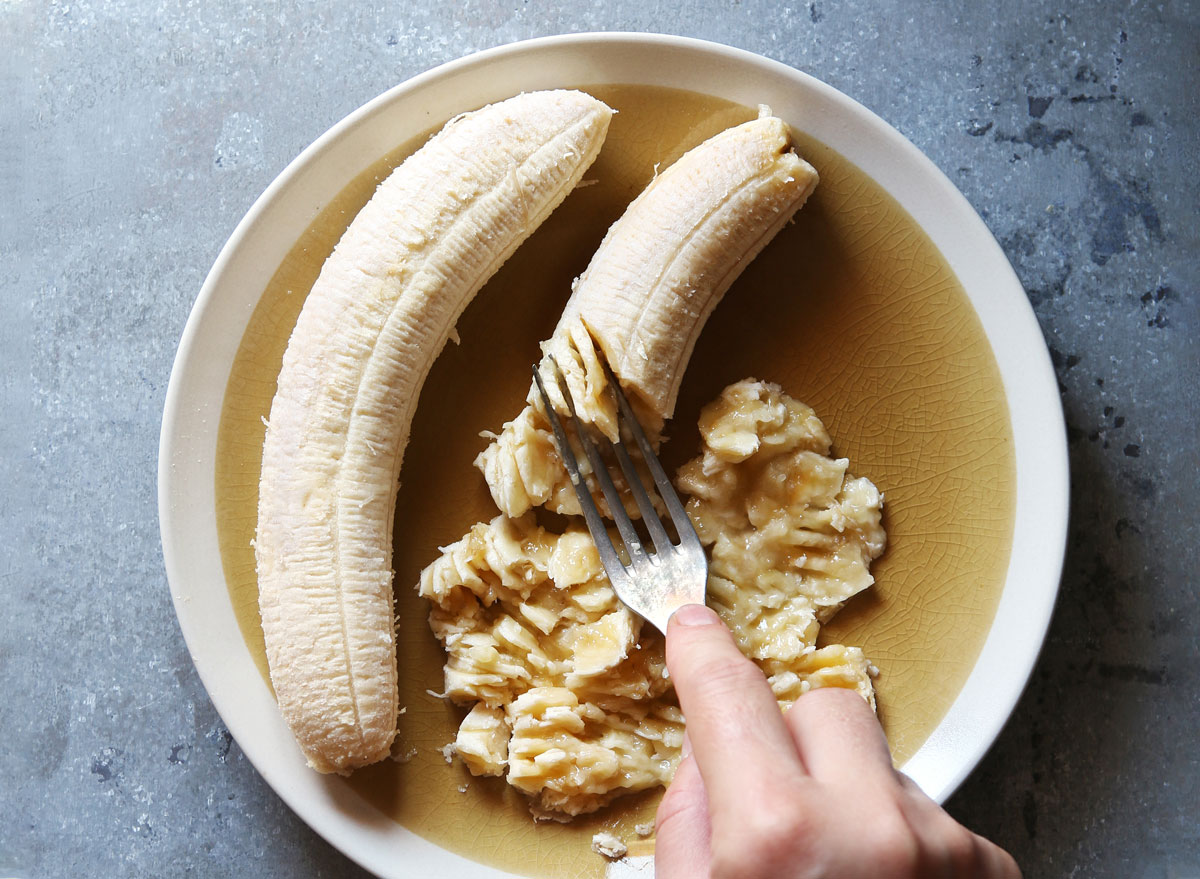 Mashed banana sugar substitute