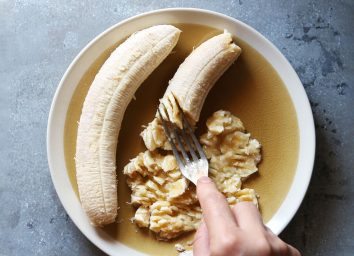Mashed banana sugar substitute
