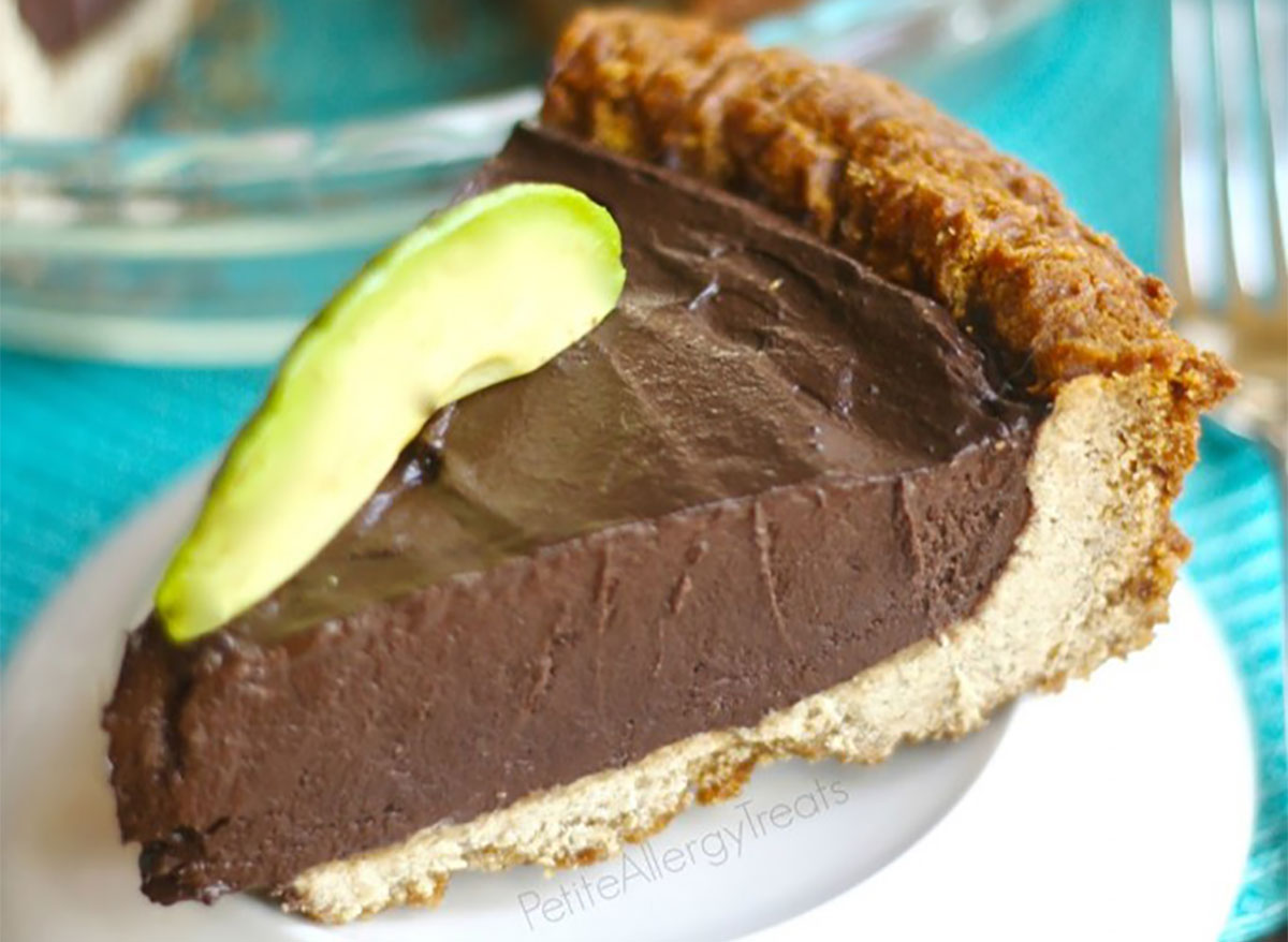 chocolate avocado banana silk pie