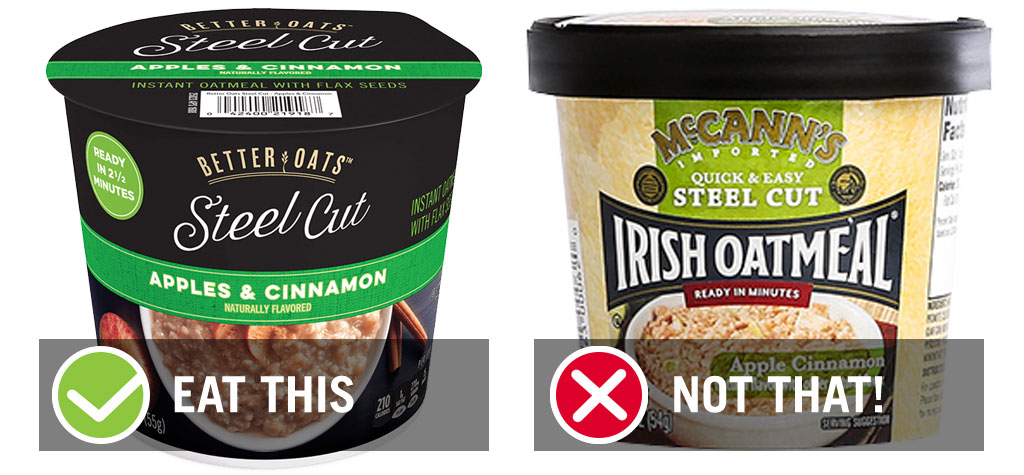 How Much Oatmeal Is In A Packet (much, oatmeal, packet, calories saturated sodium carbs) Eat this not that instant oatmeal cups steel cut oats apple cinnamon - best instant oatmeal