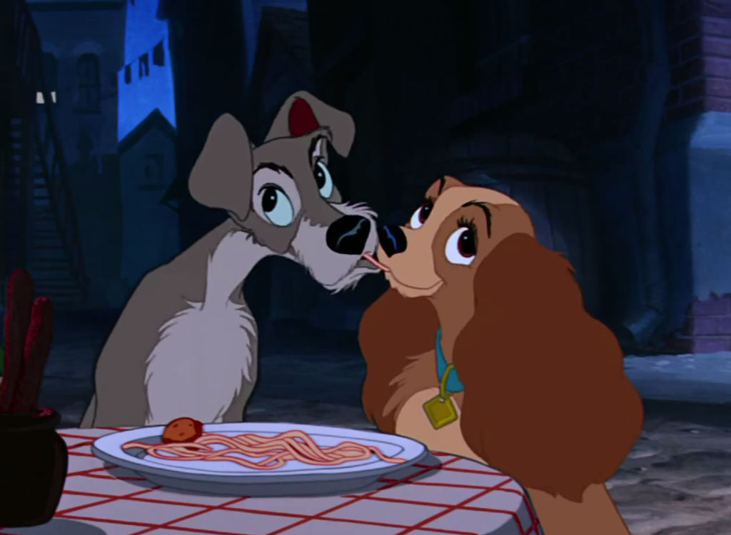 Lady and the tramp spaghetti scene