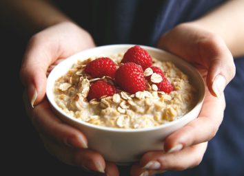 Oatmeal raspberries