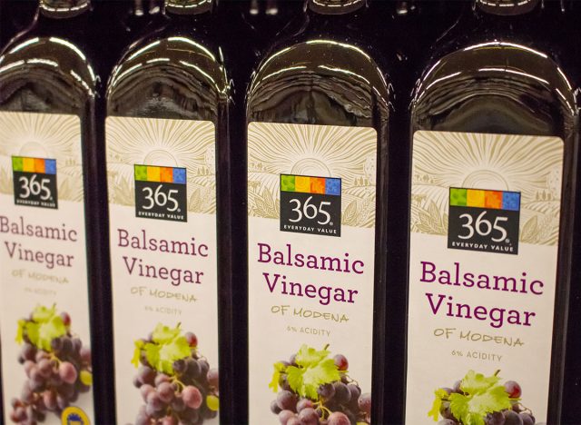 bottles of whole foods 365 organic vinegar