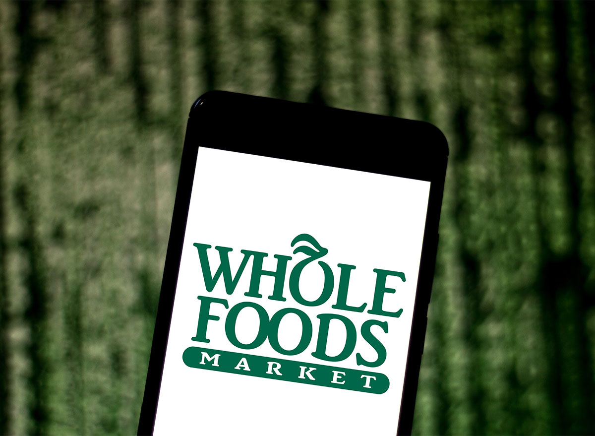 whole foods logo on smartphone