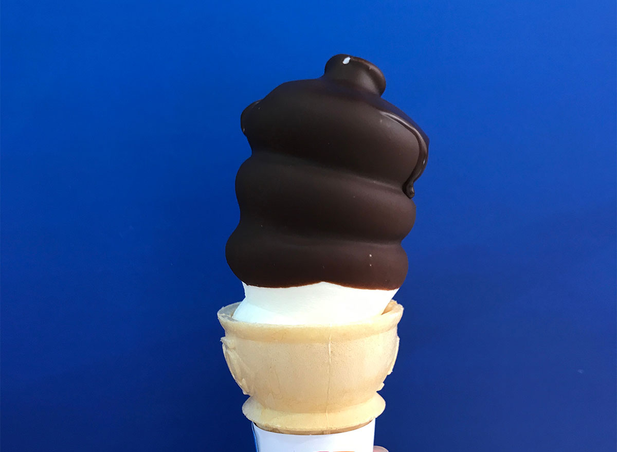 dairy queen chocolate dipped ice cream cone