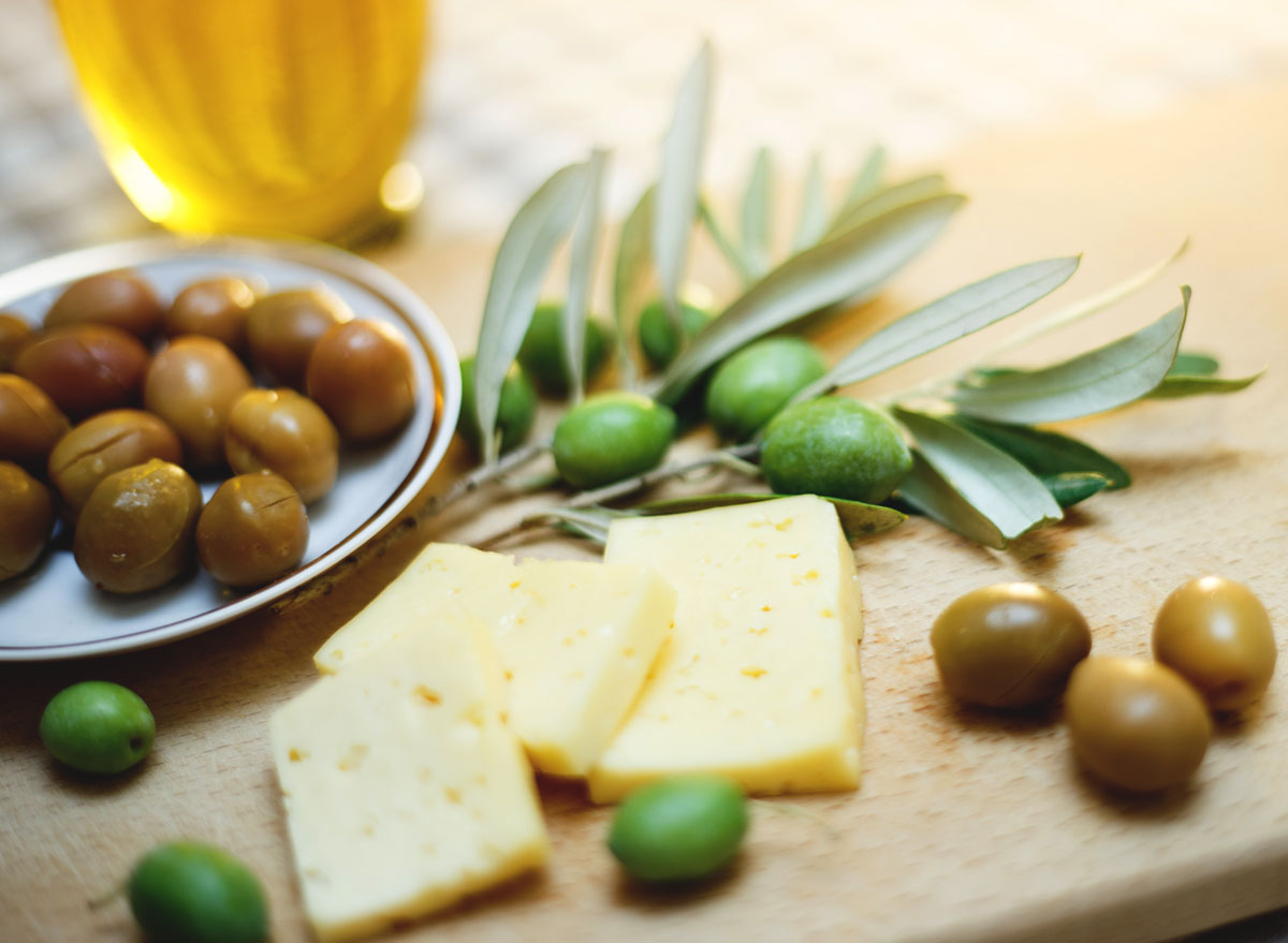 Olives and cheese
